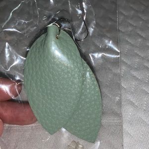 Faux leather earrings
